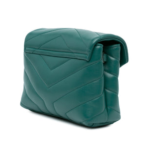 Yves Saint Laurent LouLou Toy Green Leather