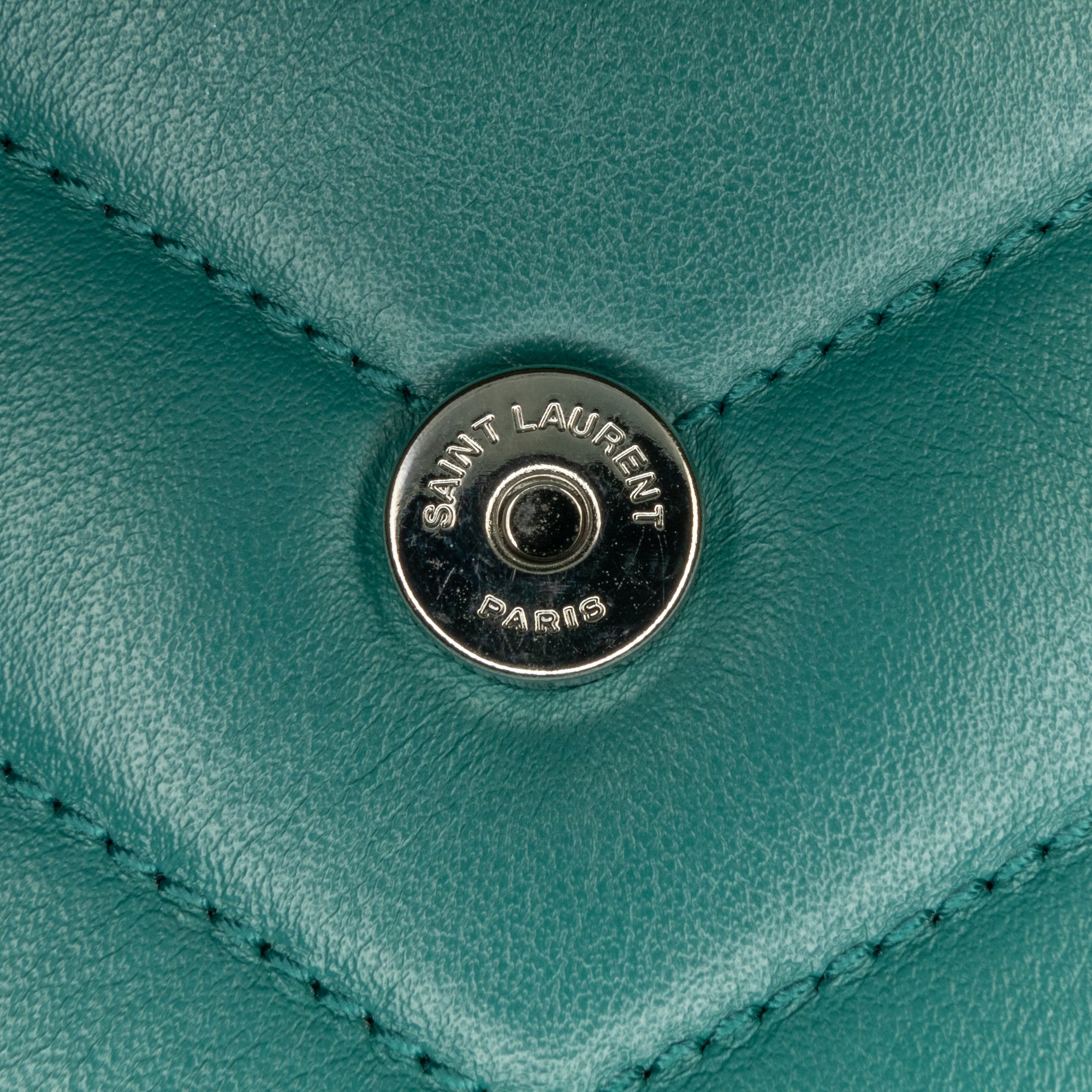 Yves Saint Laurent LouLou Toy Green Leather