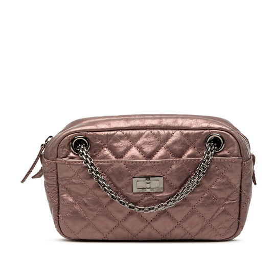 Chanel Reissue Camera Bag Small Pink Aged Calfskin Silver