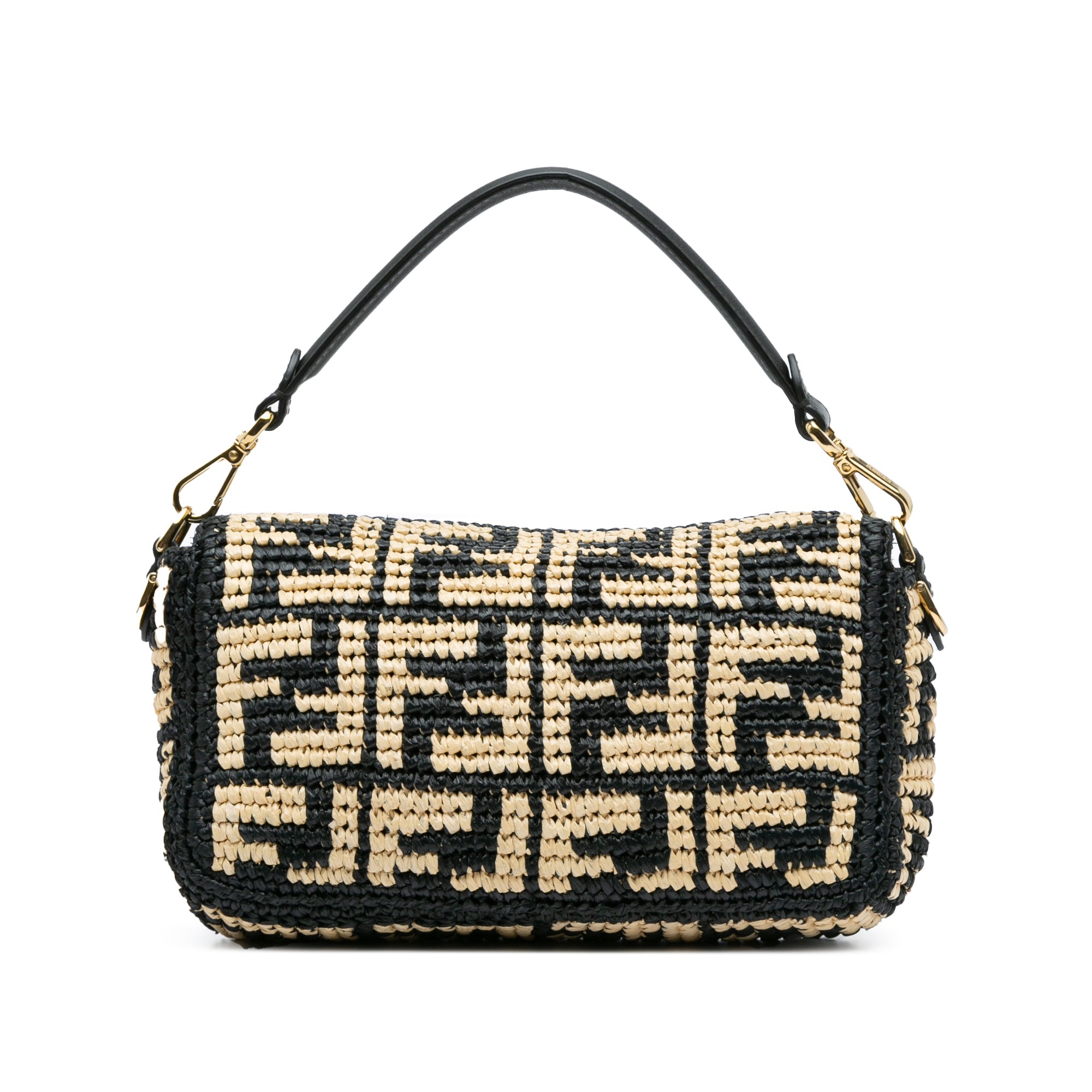 Fendi Baguette Brown Zucca Raffia