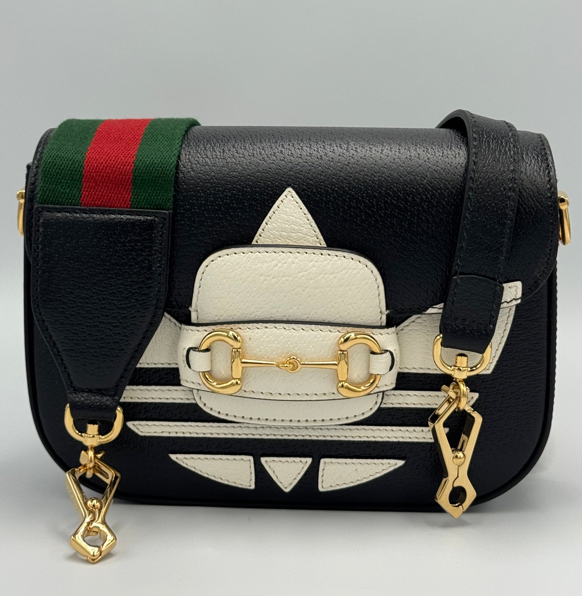Gucci x Adidas Handbag Mini Brown Canvas