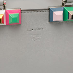 Fendi 3Jours Bag Mini Grey Studded Leather