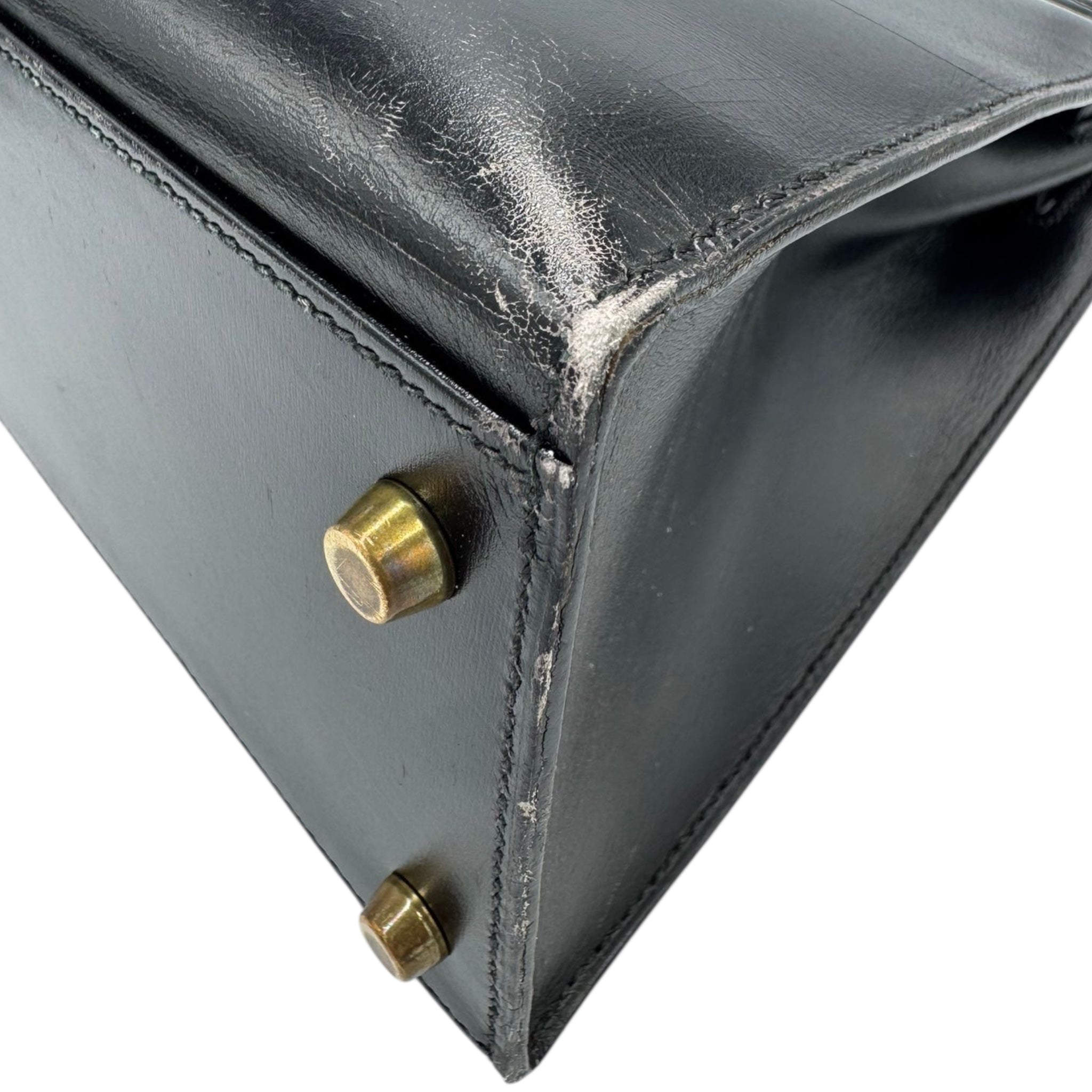 Hermès Kelly 35 Black Boxcalf Gold