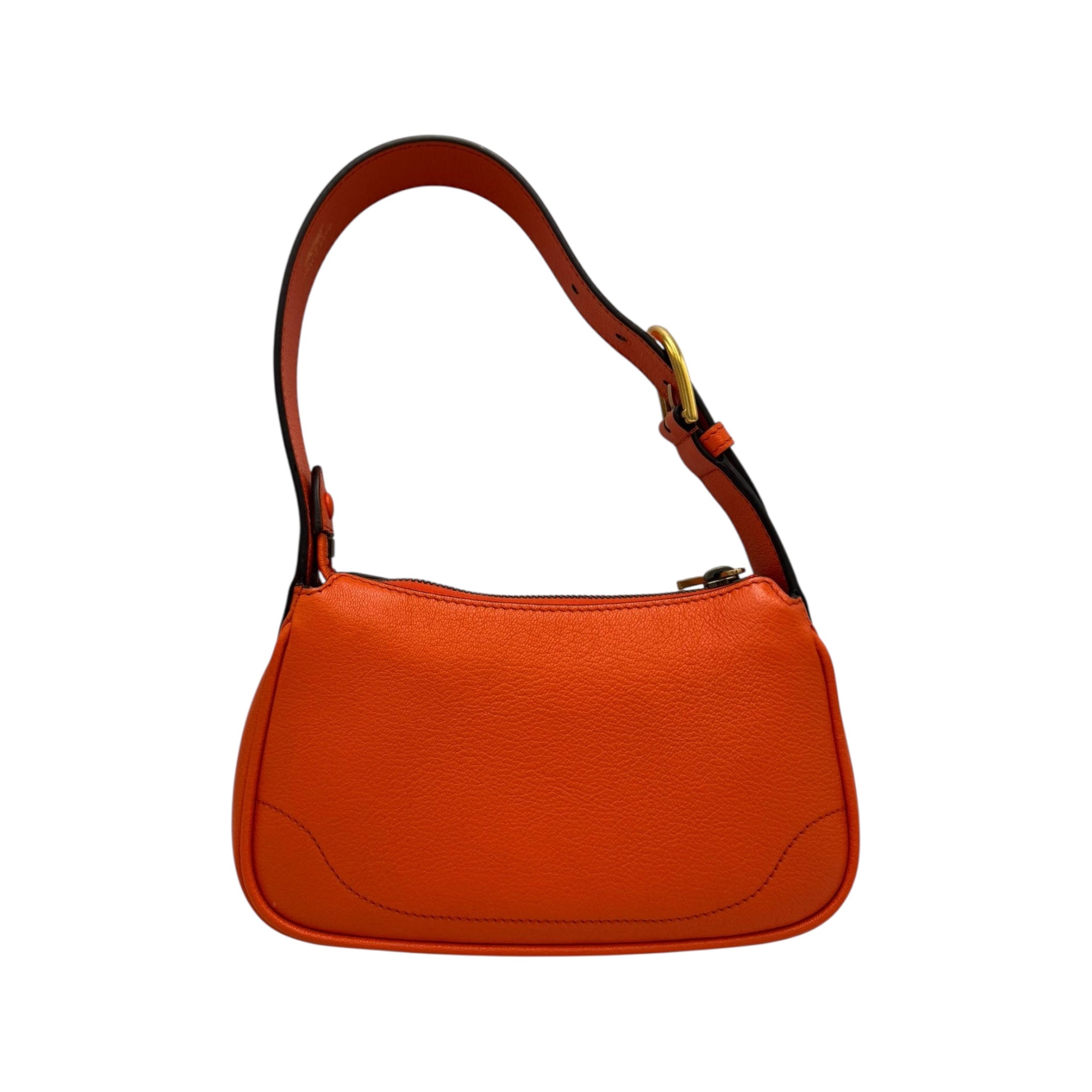 Gucci Aphrodite Mini Shoulder Bag Orange Leather