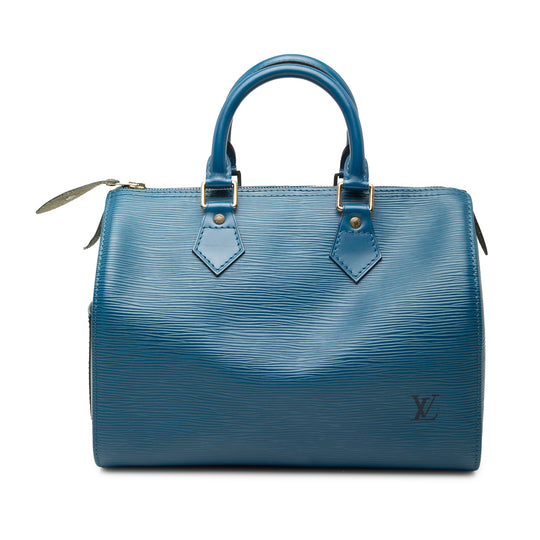 Louis Vuitton Speedy 25 Blue Epi