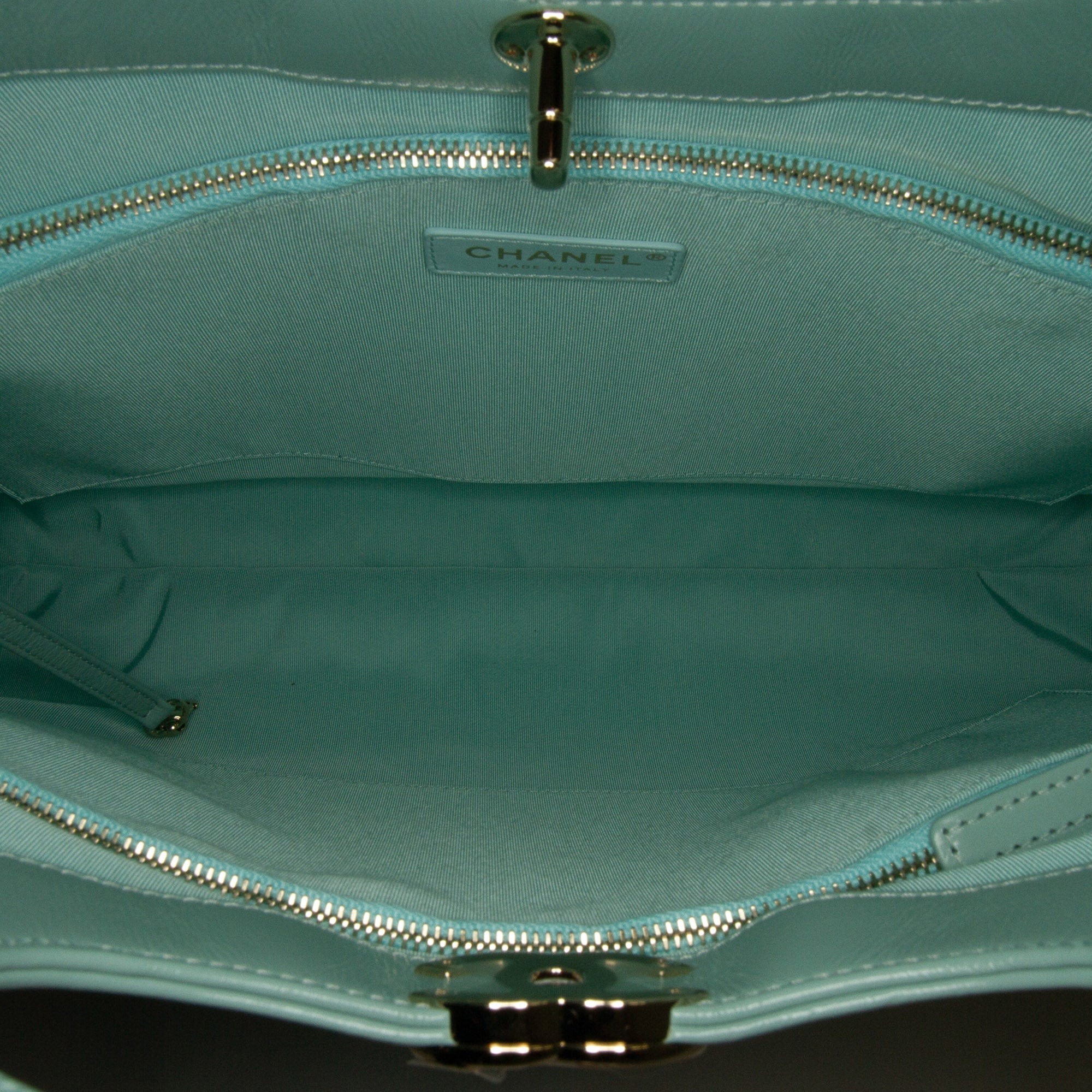 Chanel 31 Bag Large Light Blue Calfskin Silver