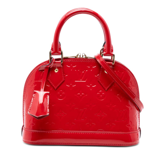 Louis Vuitton Alma BB Red Monogram Vernis