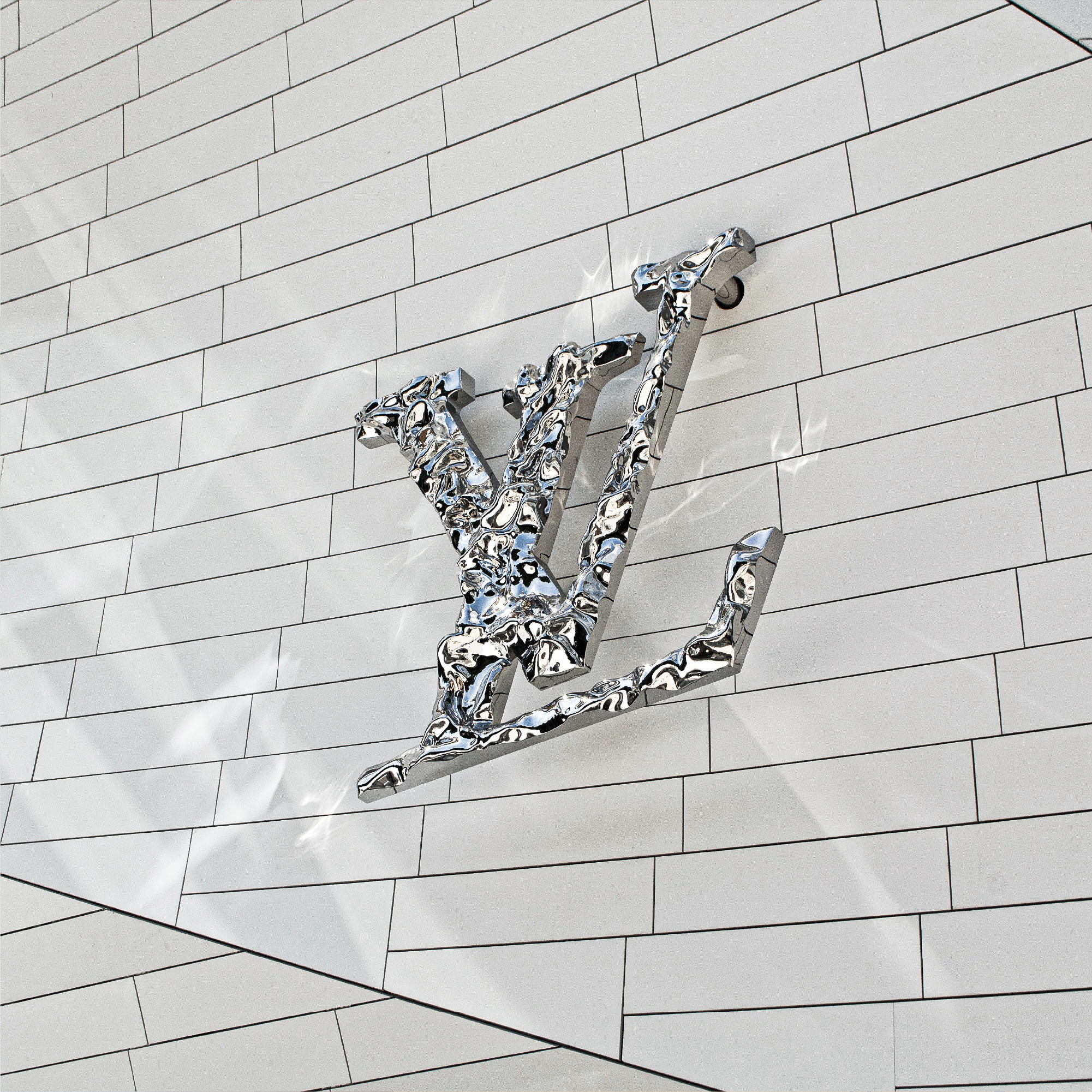 Yves Saint Laurent Logo encrusted in Diamonds