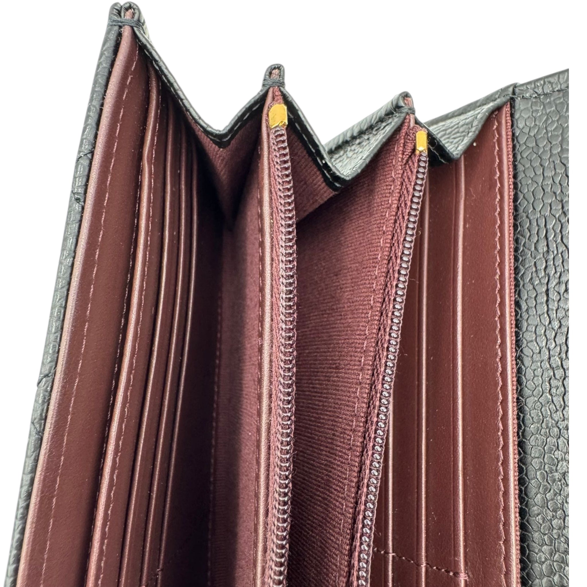 Chanel Classic Long Flap Wallet Black Caviar Gold