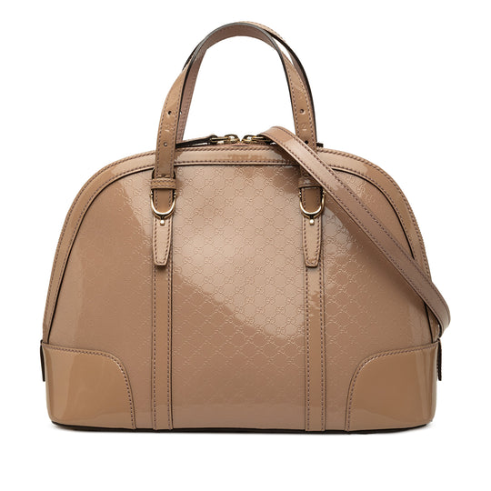 Gucci Nice Small Beige Patent Leather