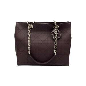 Dior Lady Dior Soft Tote Large Purple Cannage