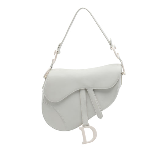 Dior Saddle Ultra Matte White Calfskin