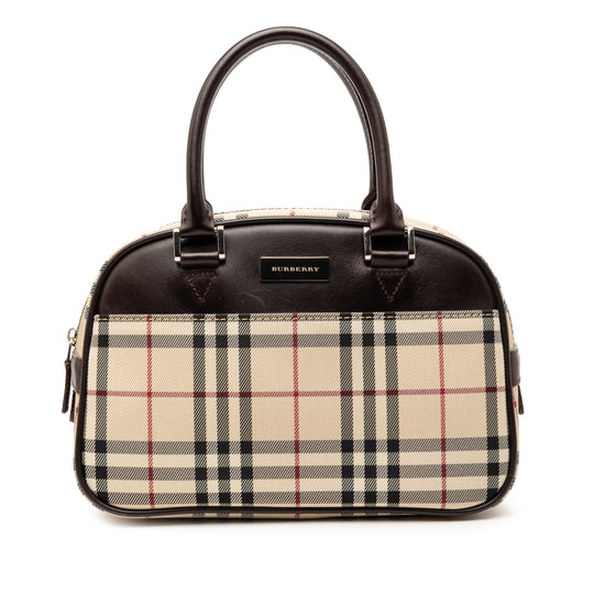 Burberry House Check Brown Canvas