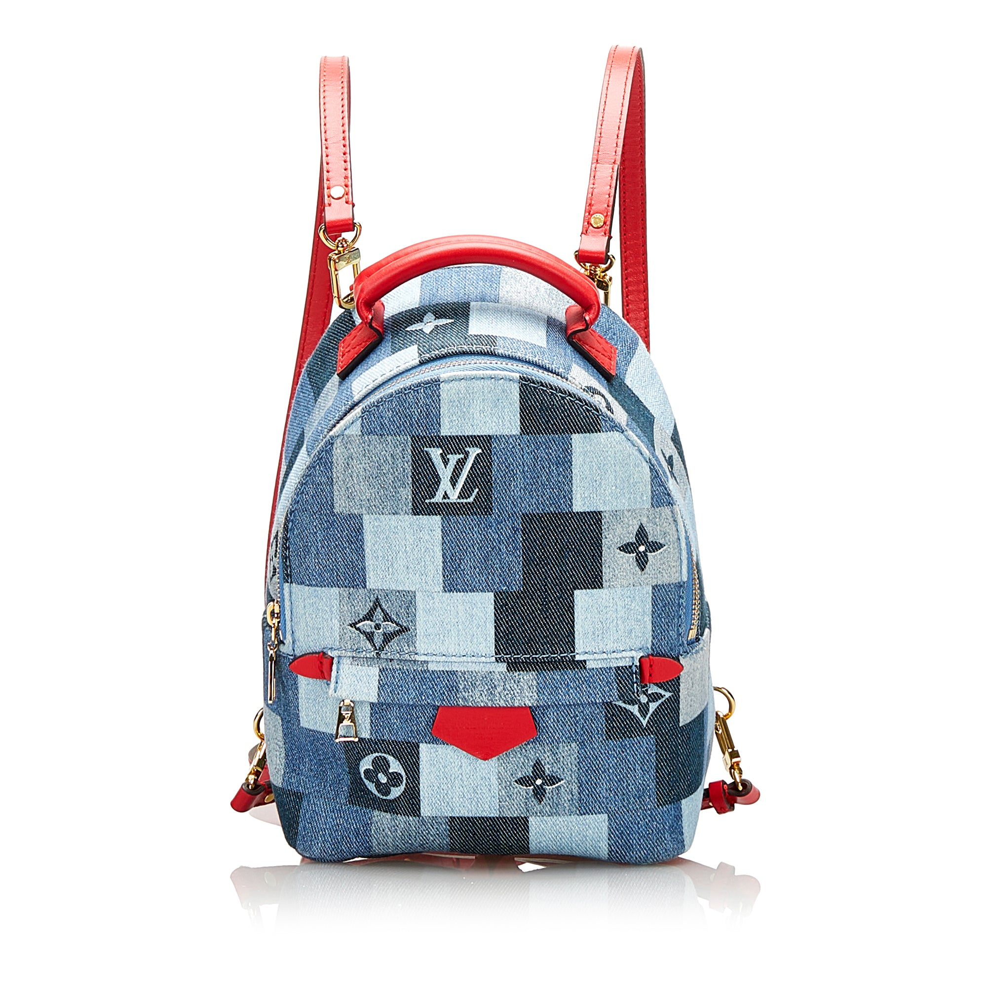 Louis Vuitton Palm Springs Patchwork Denim Monogram  Limited Edition