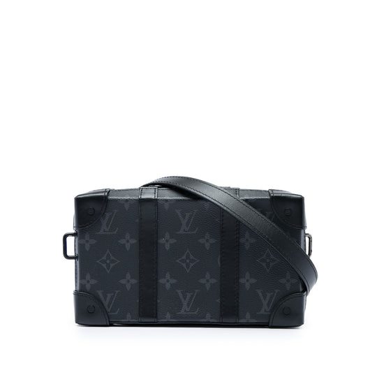 Louis Vuitton Soft Trunk Wallet Crossbody Black Monogram Canvas