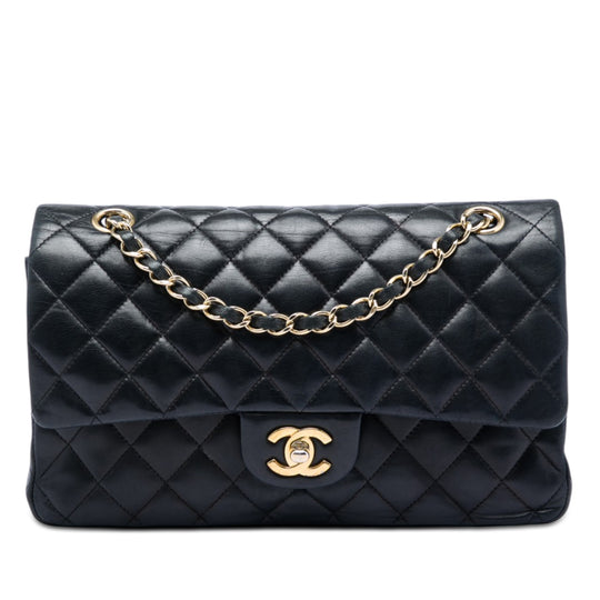 Chanel Classic Double Flap Medium Black Lambskin