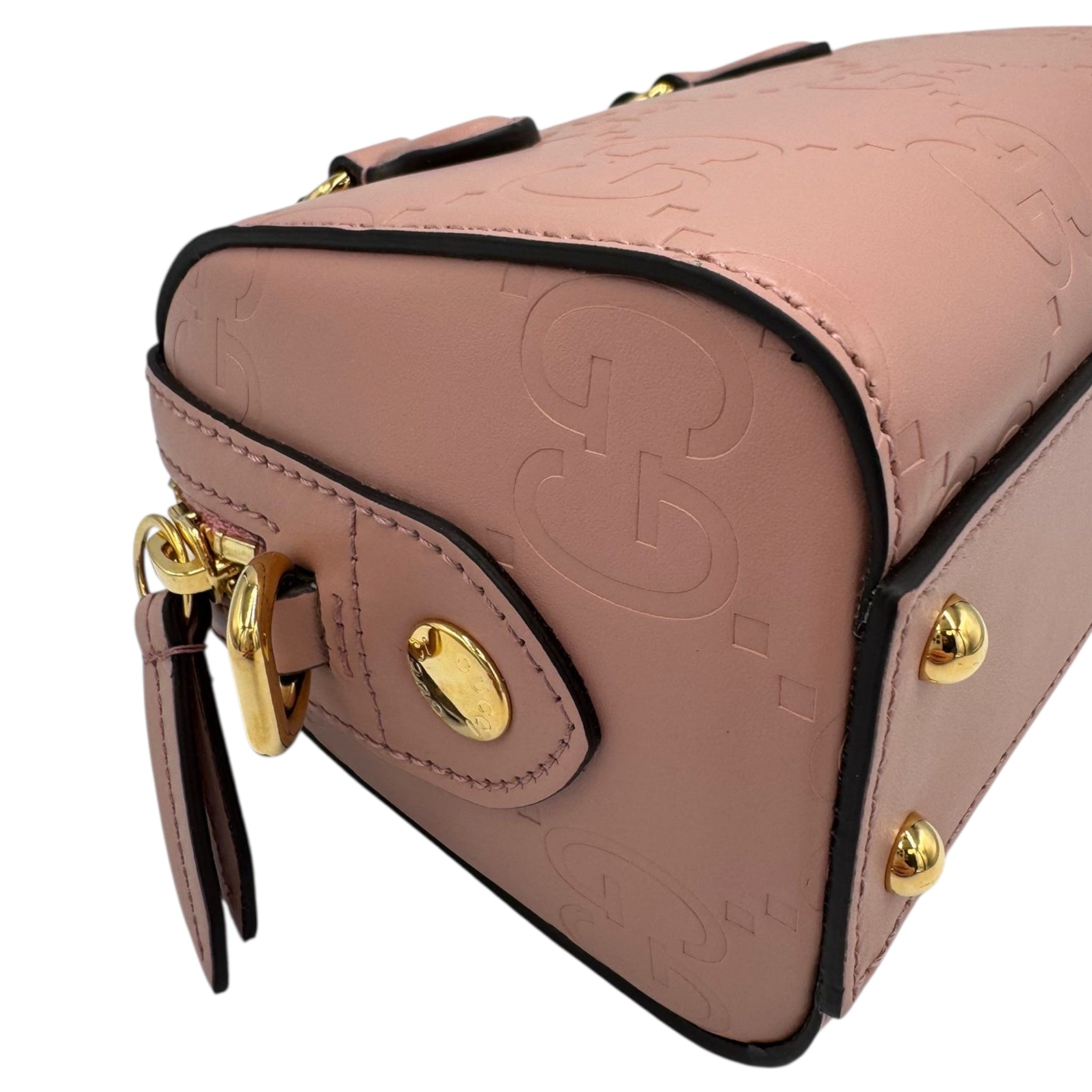 Gucci Boston Bag Mini Blooms GG Supreme Canvas