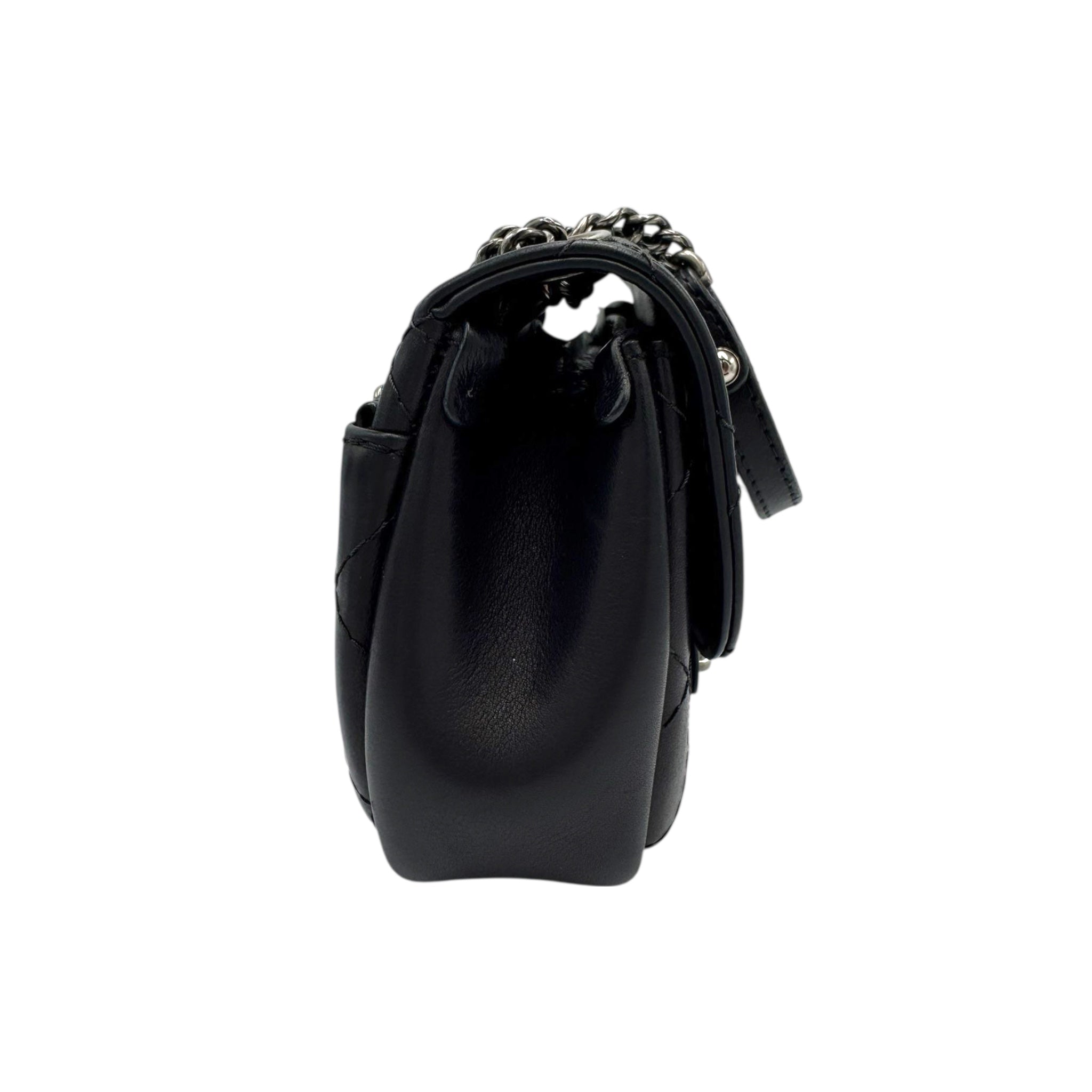 Chanel CC Camera Bag Mini Black Lambskin Gold