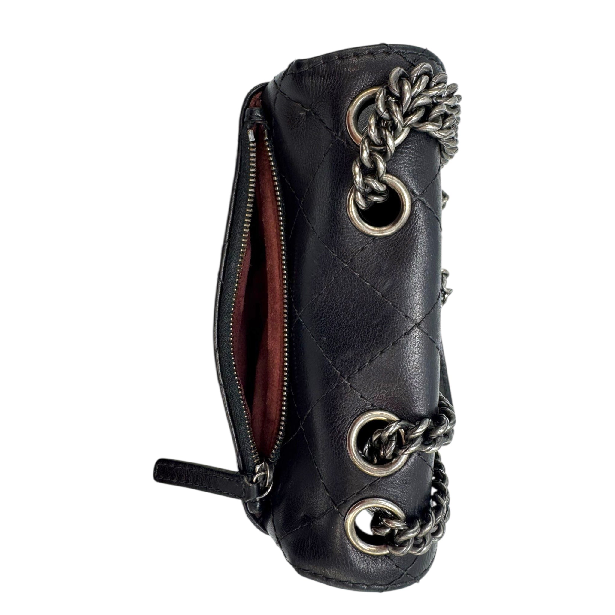 Chanel CC Camera Bag Mini Black Lambskin Gold