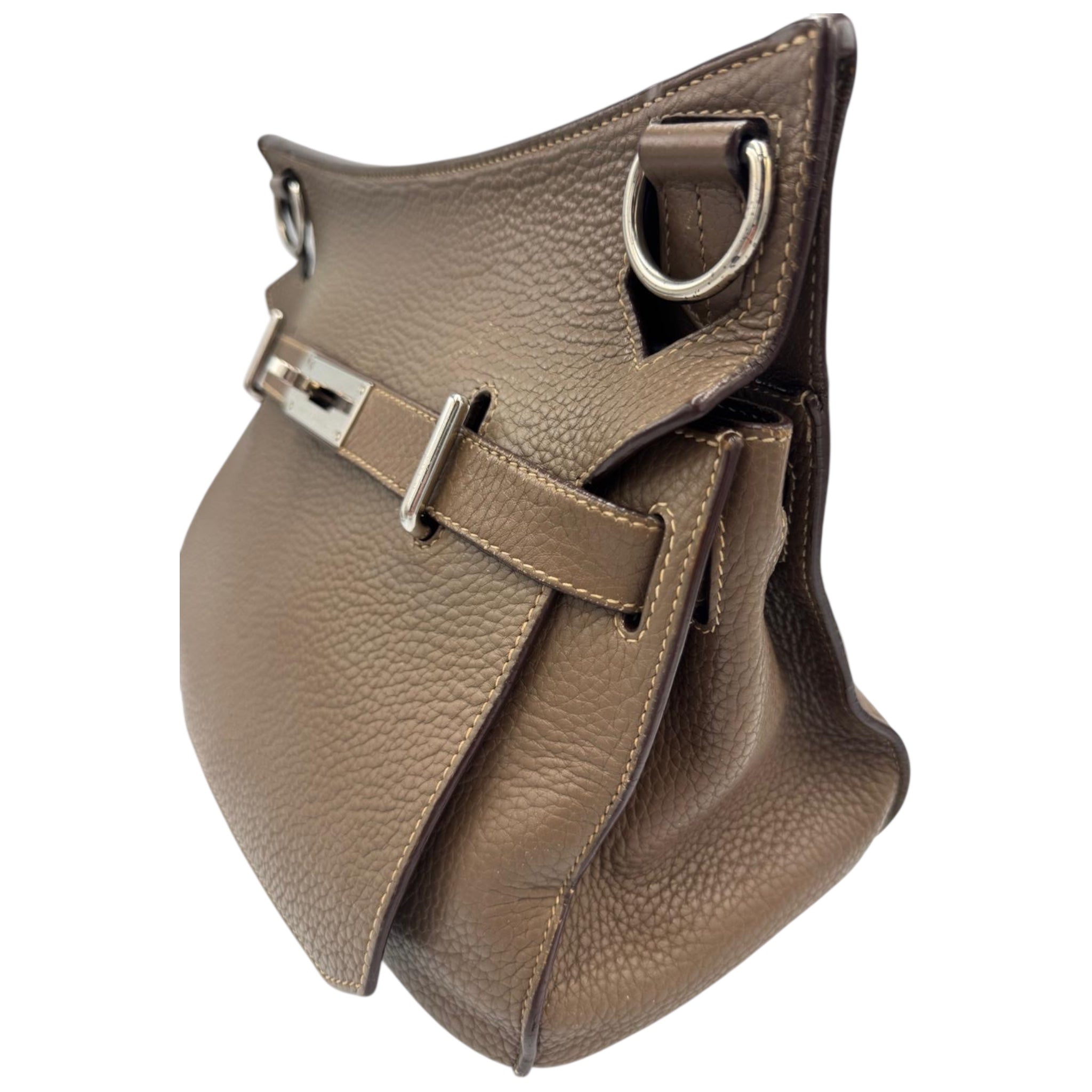 Hermès Jypsiere 34 Gray Clemence Palladium