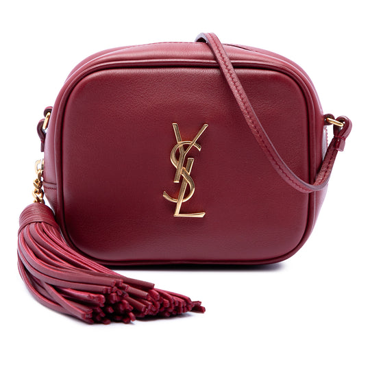 Saint Laurent Blogger Red Calfskin Monogram