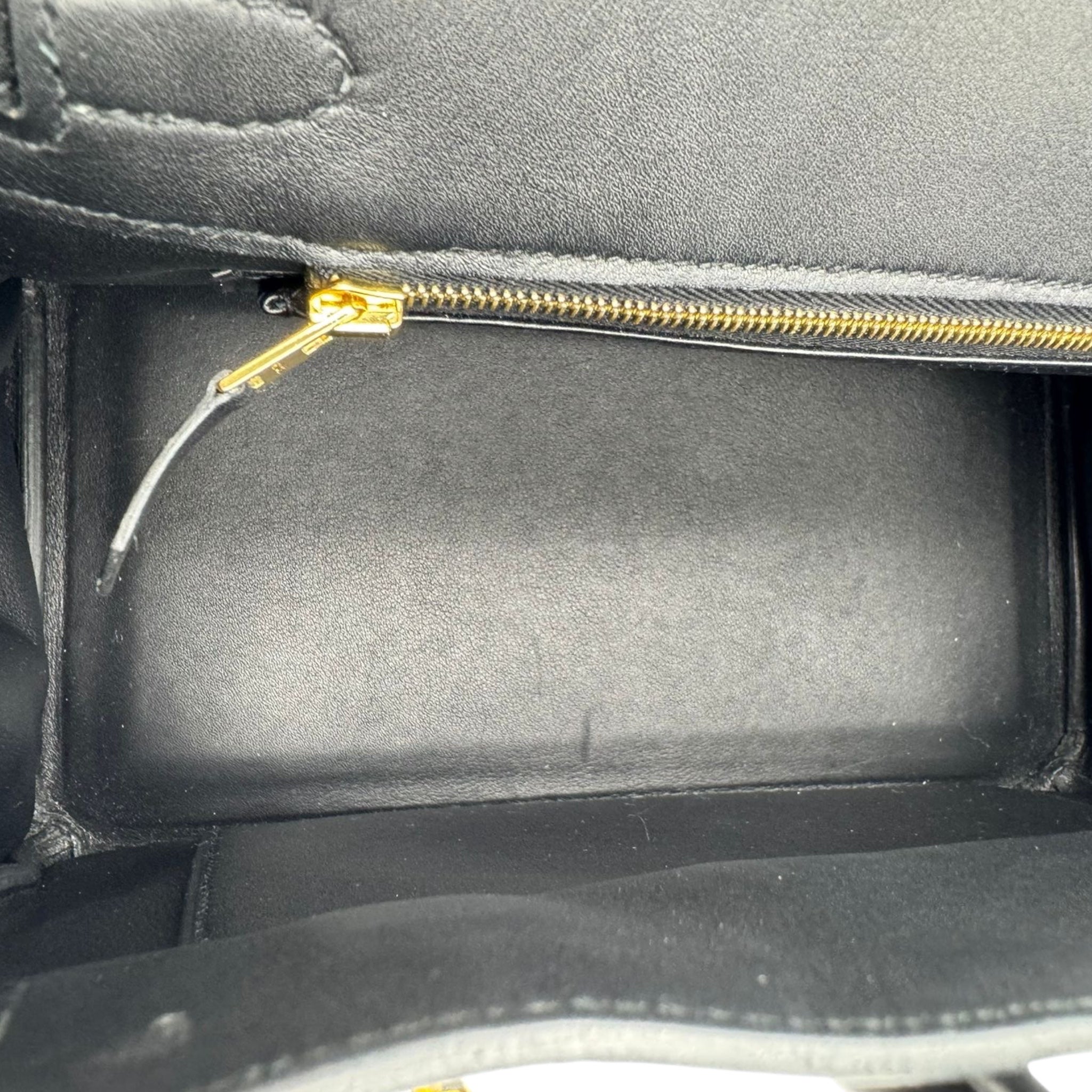Hermès Birkin 25 Black Swift Gold