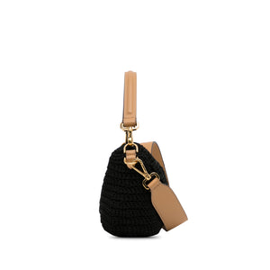 Fendi Baguette Black Crochet Raffia