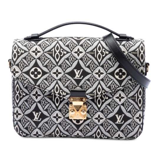 Louis Vuitton Pochette Metis Black & Grey Since 1854 Jacquard Canvas