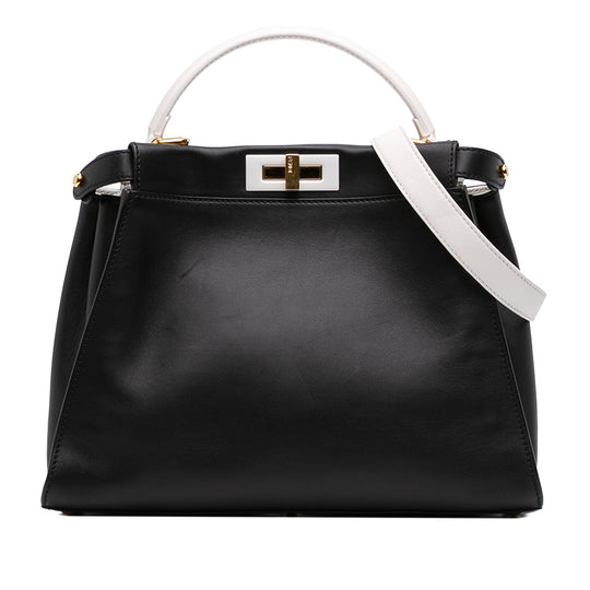 Fendi Peekaboo ISeeU Medium Black Calfskin