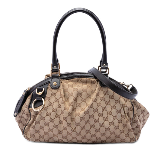 Gucci Sukey Satchel GG Canvas