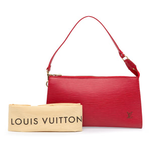 Louis Vuitton Pochette Accessoires Red Epi