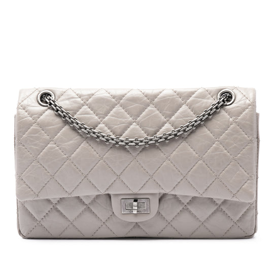 Chanel Reissue 2.55 Double Flap 226 Gray Calfskin