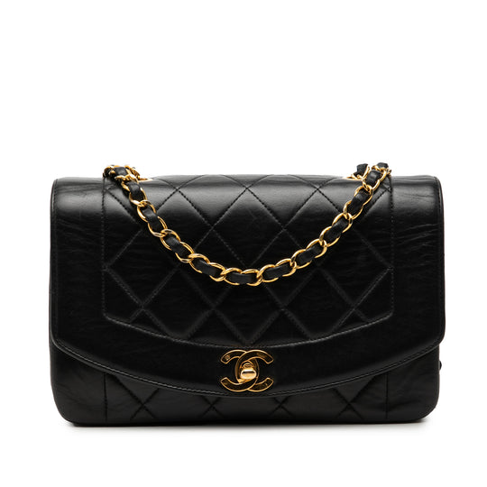 Chanel Diana Flap Small Black Lambskin