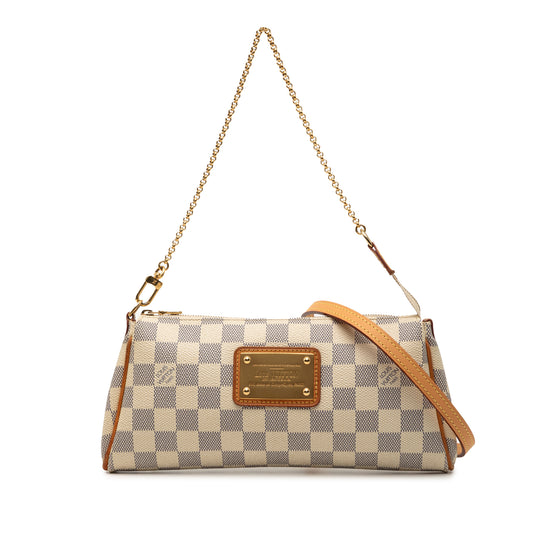 Louis Vuitton Eva White Damier Azur Canvas