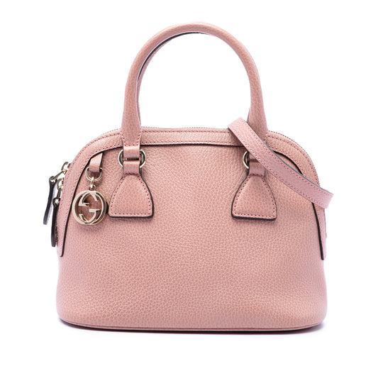 Gucci GG Charm Dome Mini Pink Calfskin