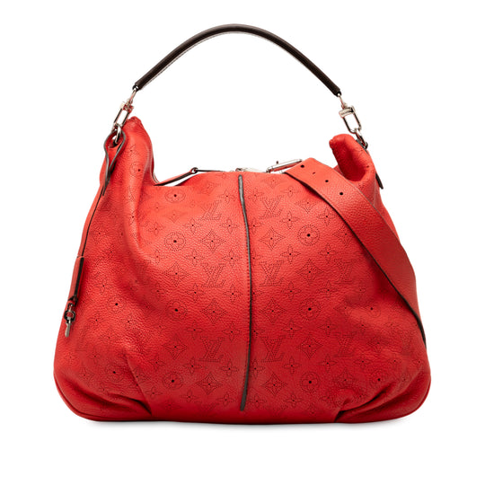 Louis Vuitton Mahina Selene MM Red Calfskin