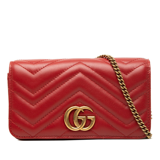 Gucci GG Marmont Mini Red Calfskin