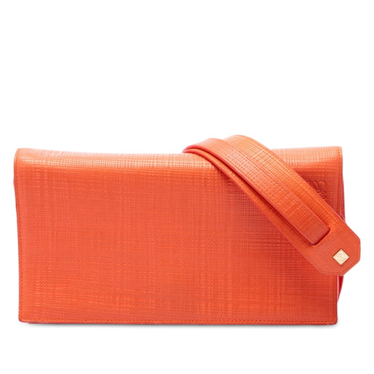 Loewe Anagram Vega Orange Embossed Calfskin