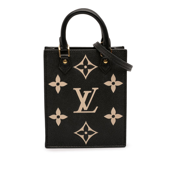 Louis Vuitton Petit Sac Plat Black Monogram Empreinte