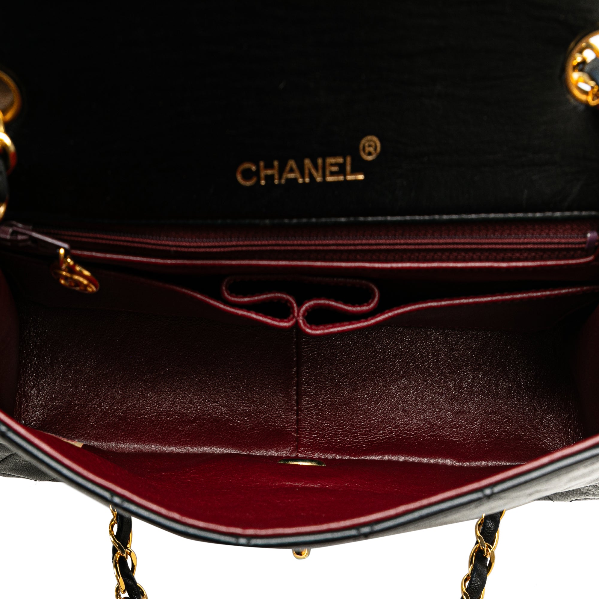 Chanel Full Flap Bag Black Lambskin Gold