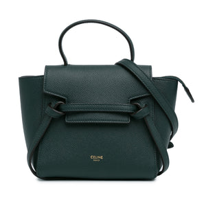 Celine Belt Bag Pico Green Leather