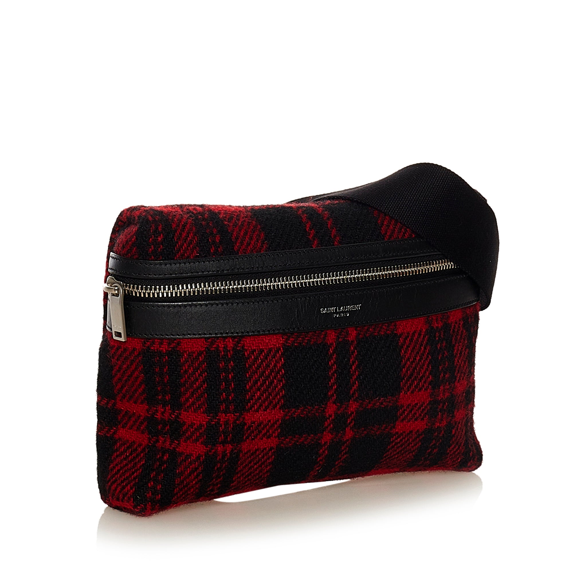 Yves Saint Laurent Belt Bag Red Wool
