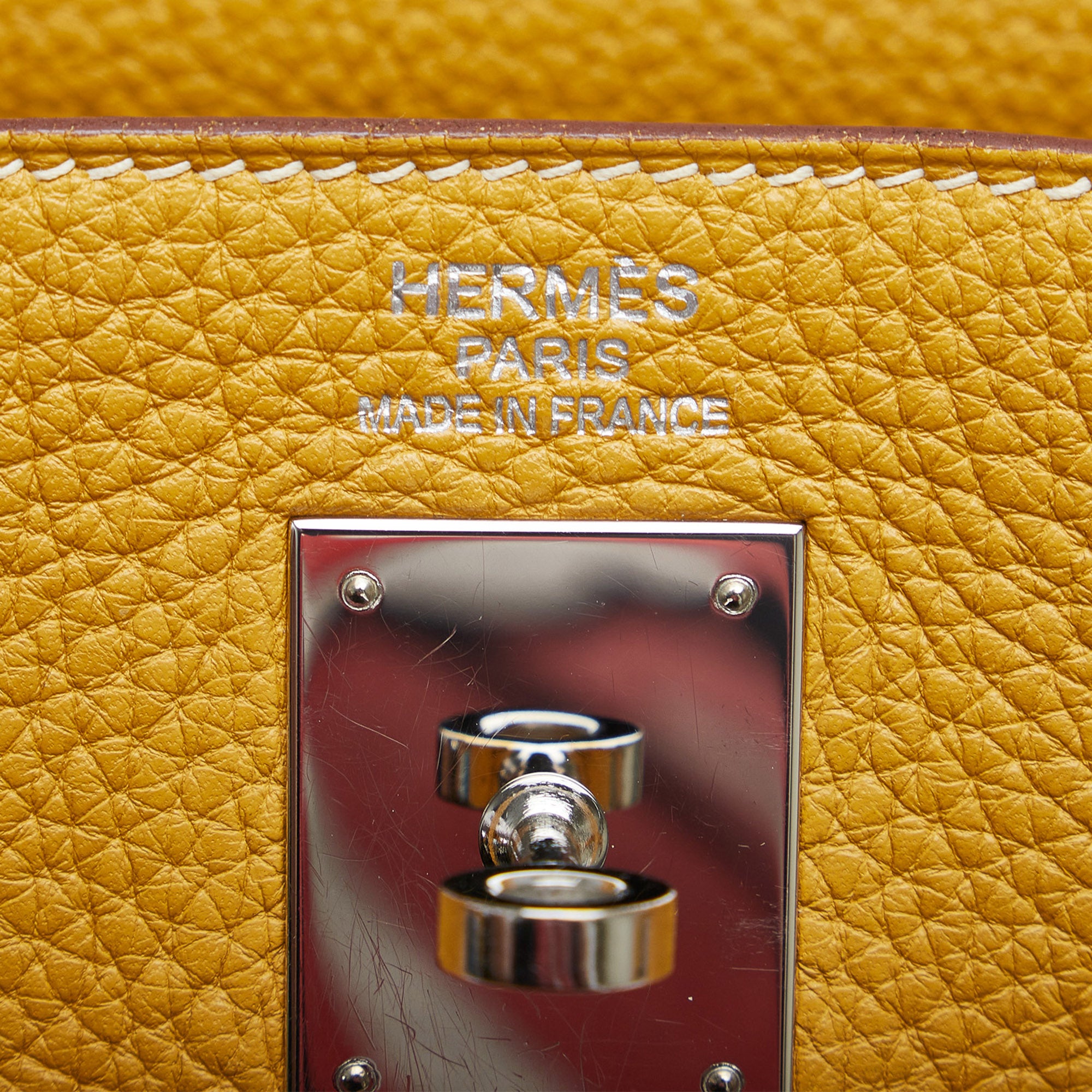 Hermès Kelly 35 Retourne Yellow Togo