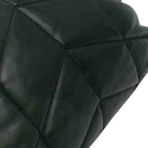 Yves Saint Laurent LouLou Puffer Small Dark Green Lambskin