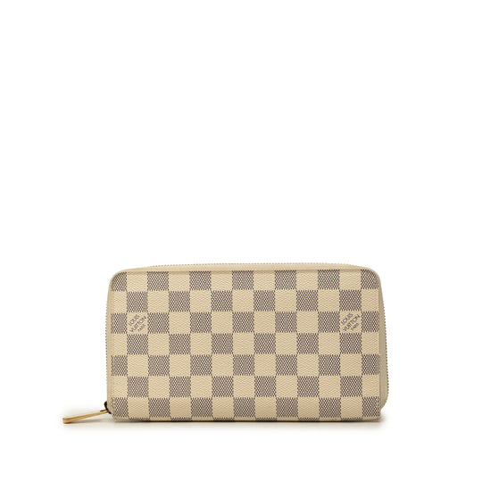 Louis Vuitton Zippy Long Wallet Damier Azur Canvas