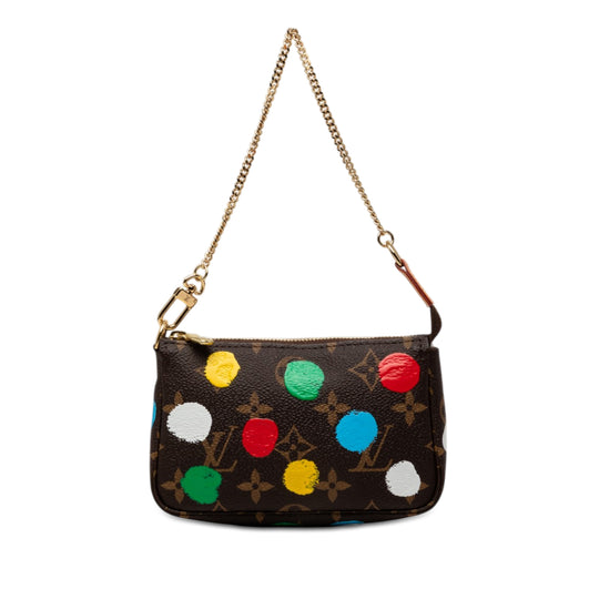 Louis Vuitton Yayoi Kusama Mini Pochette Accessoires Monogram Canvas