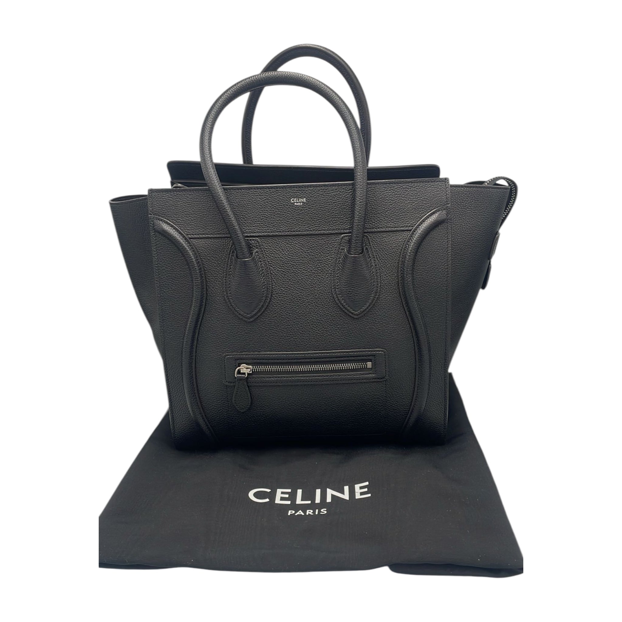 Celine Luggage Handbag Mini Black