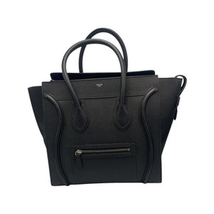 Celine Luggage Handbag Mini Black