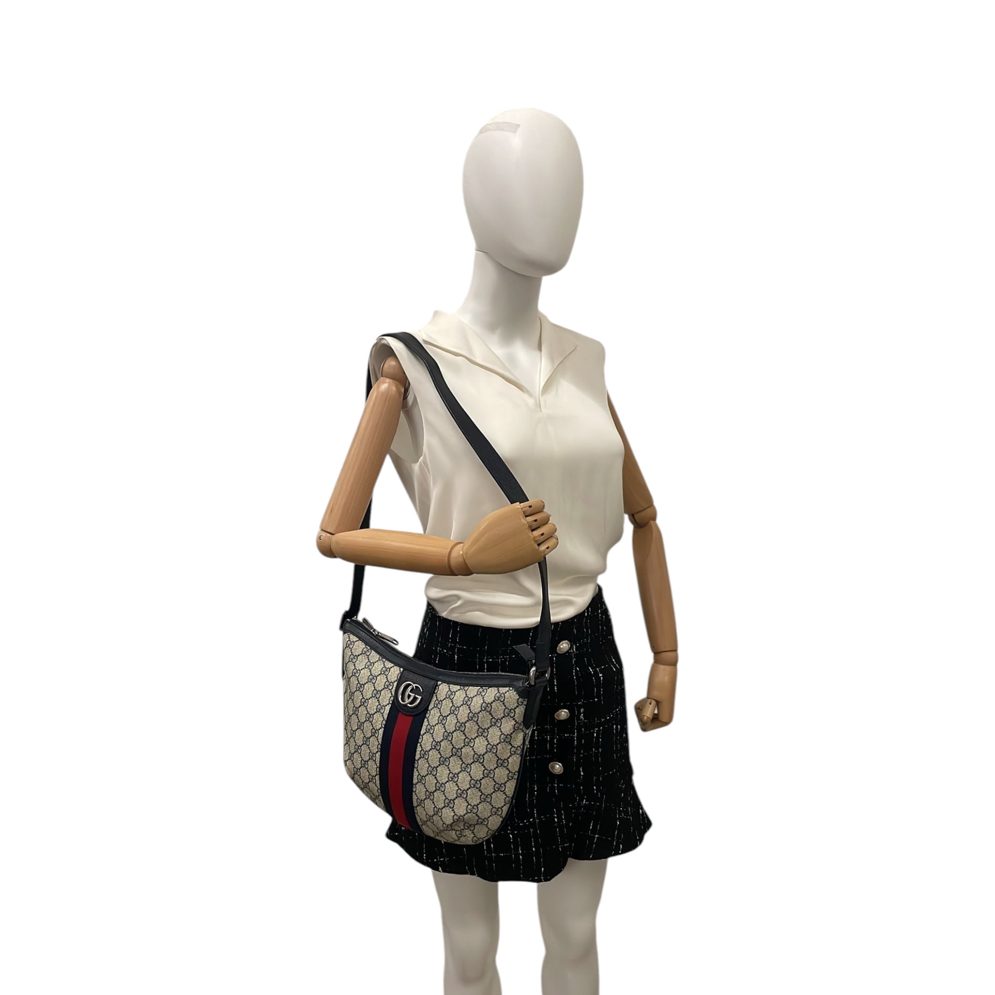 Gucci Ophidia Shoulder Bag GG Web Canvas