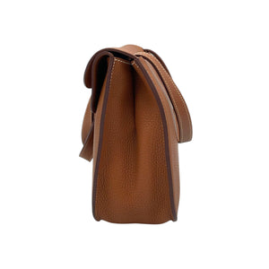 Hermès Halzan 31 Camel Clemence